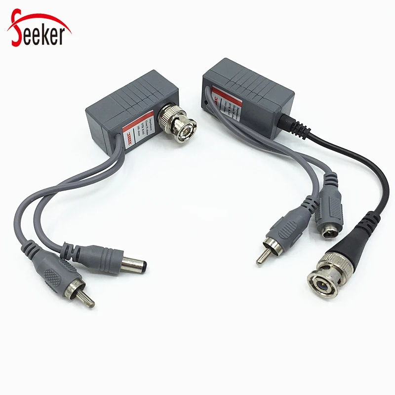 2 sztuk/1 para CCTV części bezpieczeństwa poe mocy Audio wideo 3 w 1 moc wideo 2 w 1 pasywny Transceiver wideo Balun Coax Rj45 Balun