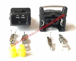 1 Set Female And Male EV1 Style 3.5 Series 2 Pin Male Auto Injector Connector 106462-1