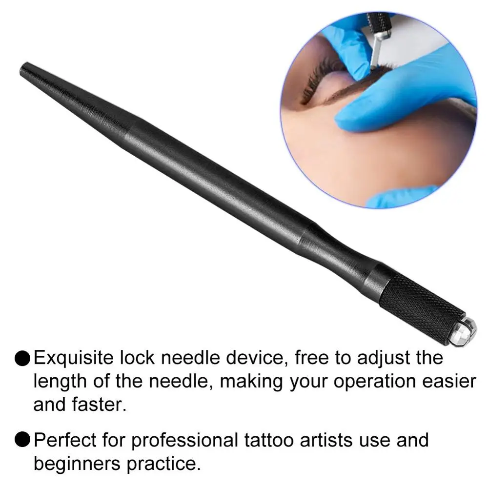 5 pz sopracciglio penna manuale Semi permanente trucco sopracciglio Eyeliner labbro maniglia tatuaggio macchina Microblading penna per principianti pratica