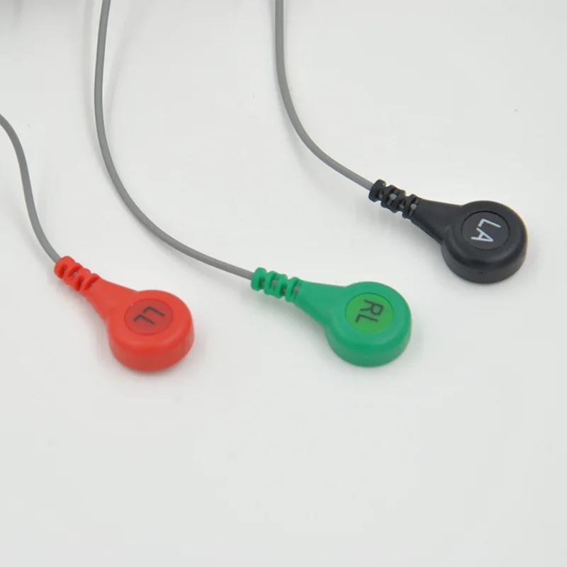 Compatible with Edan Holter ECG Machine the 10-lead holter cable,AHA or IEC,Exercise EKG cable.