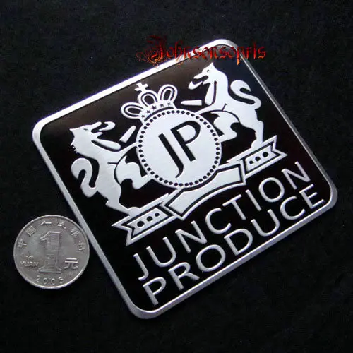 for  JUNCTION PRODUCE VIP JP 3D Badge Emblem 90mm*80mm car sticker  good quality  Car Styling