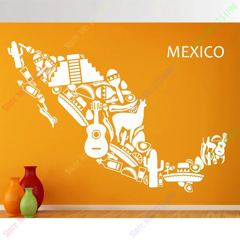 New Wall Stickers Vinyl Decal Mexico Mexican Latin America Cool Decor 98x142cm