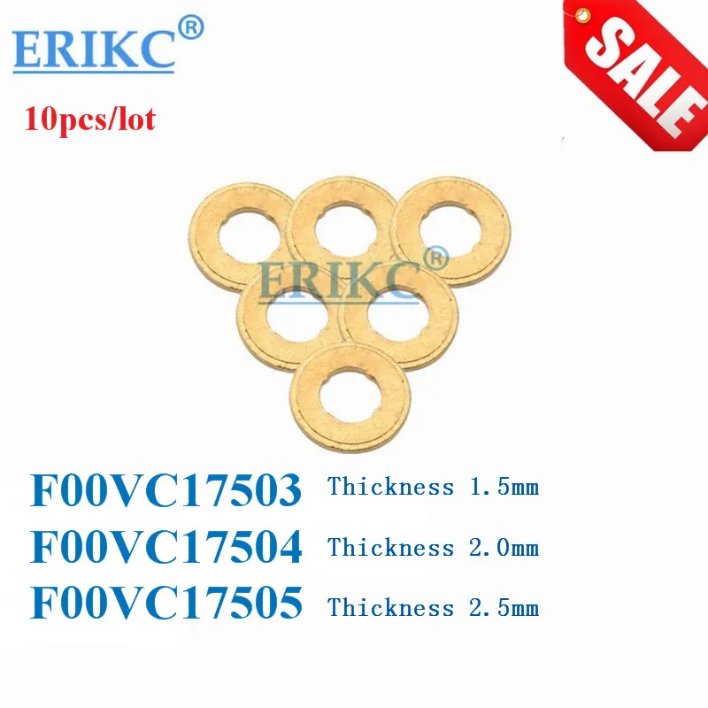 

ERIKC F00VC17504 Common Rail Injector Copper Washer F00V C17 504, Copper gasket washer size: 7.1*15*2mm, thickness 2mm