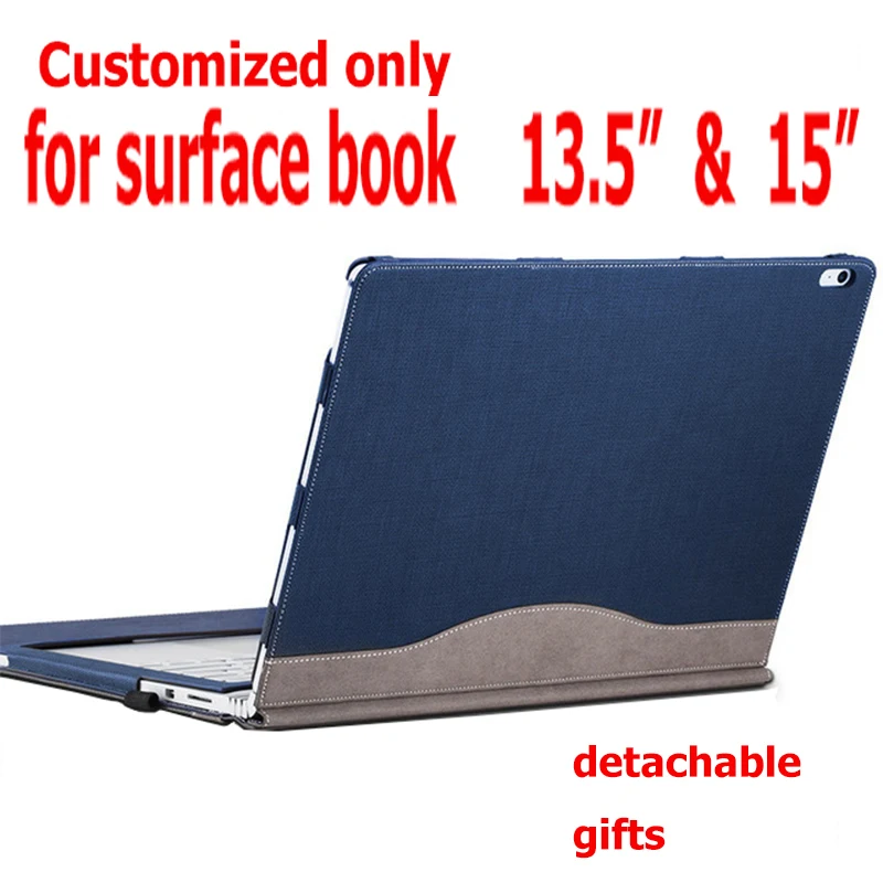 

Detachable Cover For Microsoft Surface Book2 Book 13.5 Tablet Laptop Sleeve Case PU Leather Protective Skin Keyboard Cover Gifts