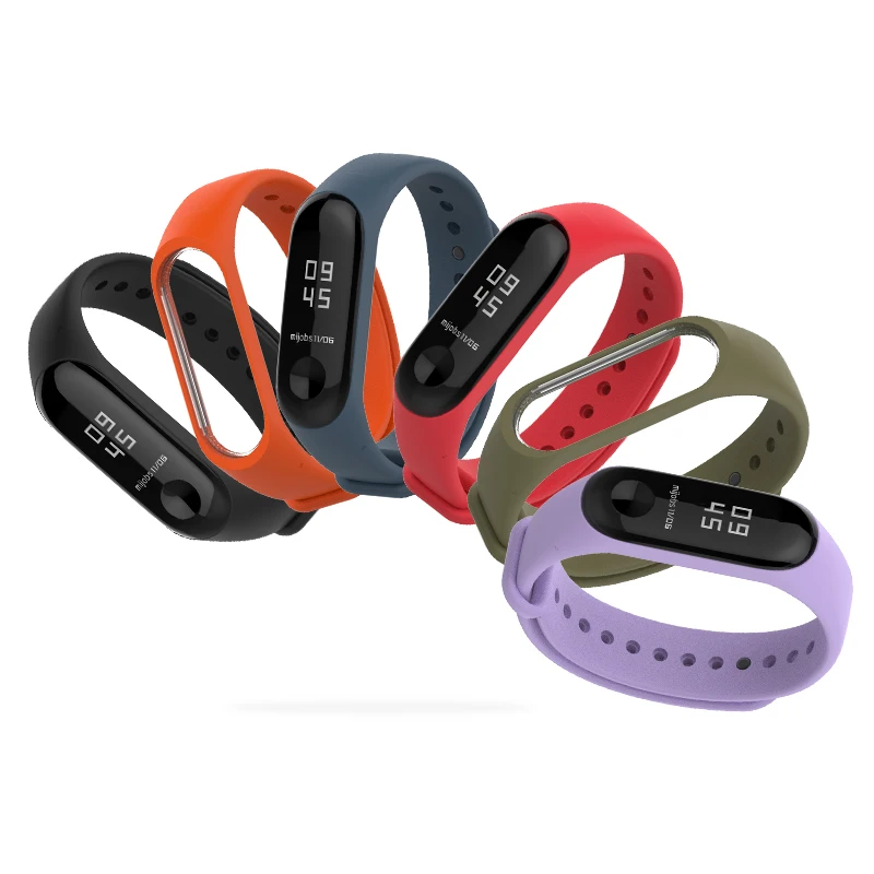 Per Mi Band 4 Cinghia di Opaska per Xiaomi Mi Banda 4 Del Silicone Del Braccialetto Del Polso per Mi Band 3 Cinghia Wristband accessori per Miband 3 4