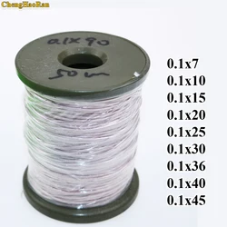 ChengHaoRan 1m 0.1x7 0.1x10 0.1x15 0.1x20 0.1x25 0.1x30 0.1x36 0.1x40 0.1x45 Strands litz wire enameled polyester copper wire