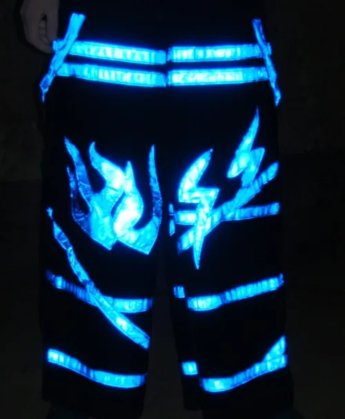 4 Colors In Shuffle Dance Pants Raver Ore Techno Hardstyle Tanz Hose Fluoreszierend DJ Melbourne Trousers For Women Men