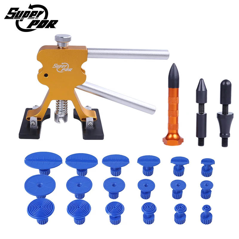 

Super PDR Tools Paintless Dent Repair Tool For Car Kit Dent Lifter Hail damage repair tools Car Body Dent Repair Hand Tools Set