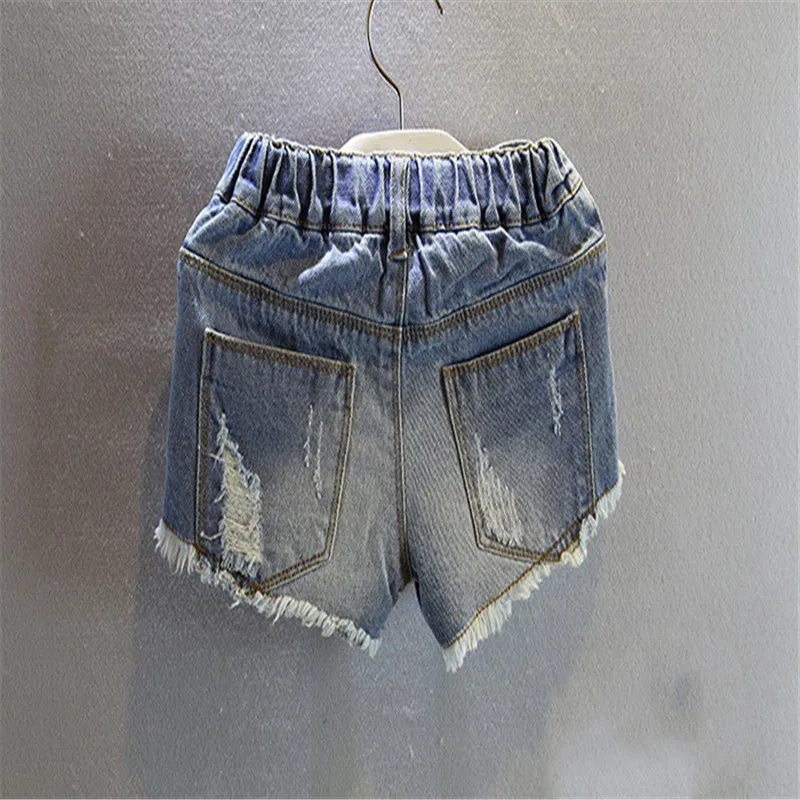 so beautiful good quality 2019 new summer Girls Kids Shredded denim shorts comfortable cute baby Clothes Children Clothing