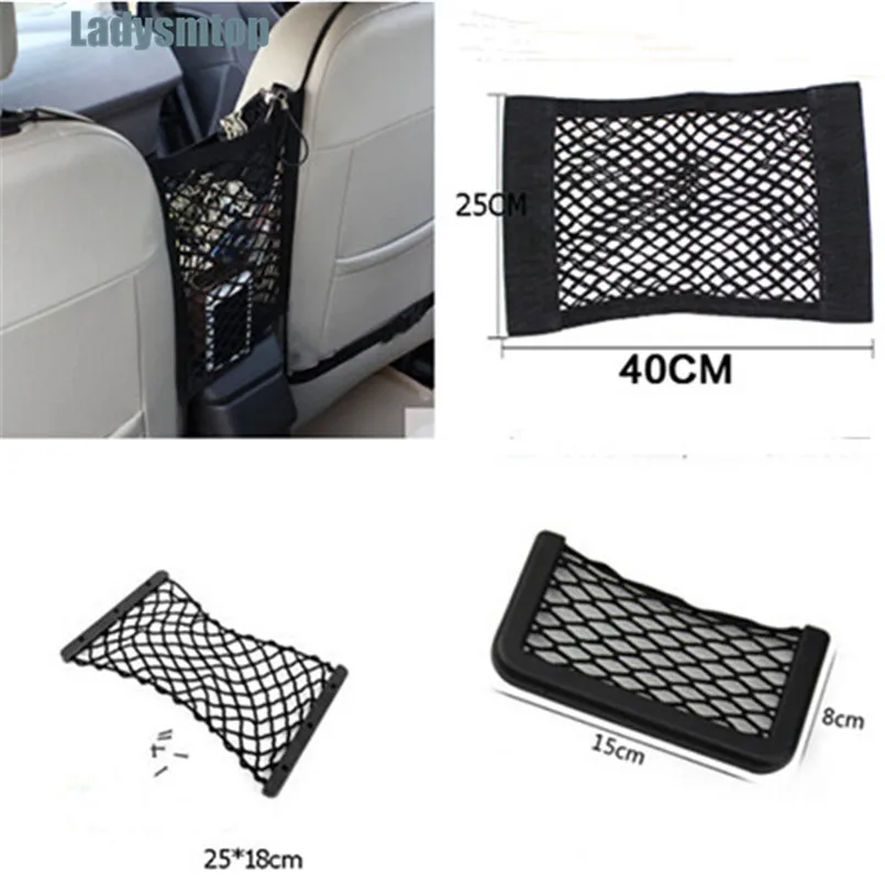 Ladysmtop Car Trunk Seat Net bag Pocket Case For Nissan Almera Primera Geniss Juke athfinder Sentra Versa Altima pathfinder