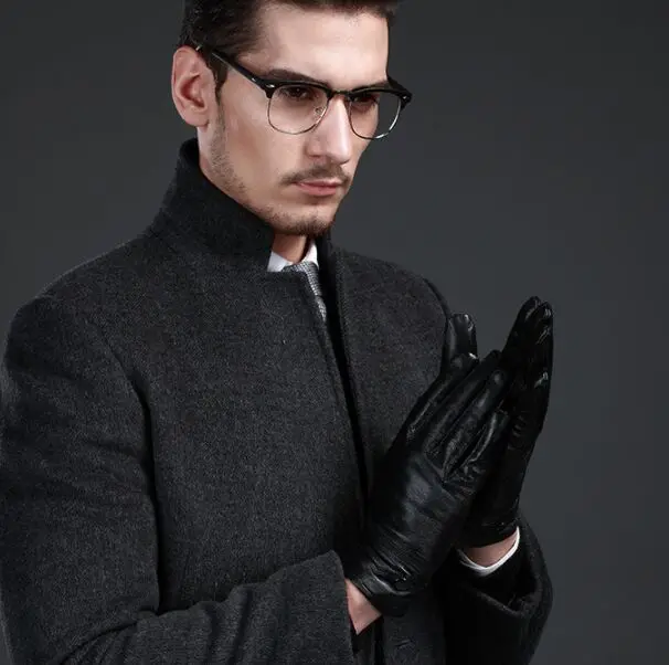 fashion Mens real Leather gloves leather GLOVE gift accessory wholesale from factory #3168