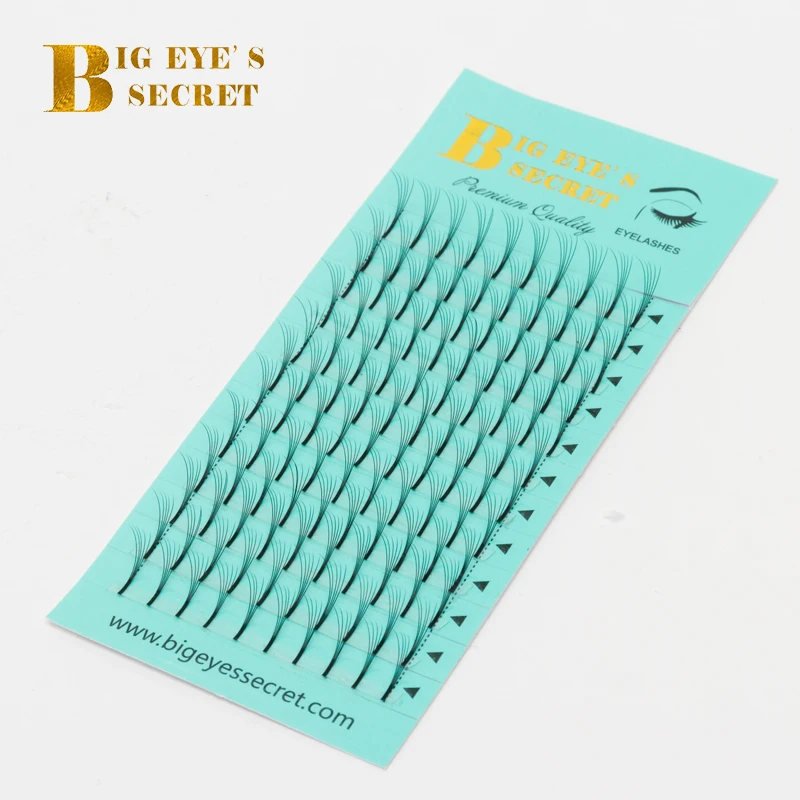 Big Eye\'s Secret Korean Silk Long Stem Individual Eyelashes Fake Eyelashes Pre made Volume Fans Eyelashes Extension