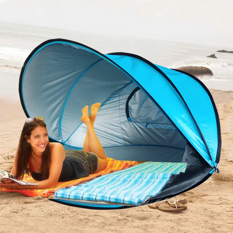 2-3 People Cuick Opening And Quick Sunshade Sunscreen Automatic Outdoor Beach Tent Barraca De Acampamento