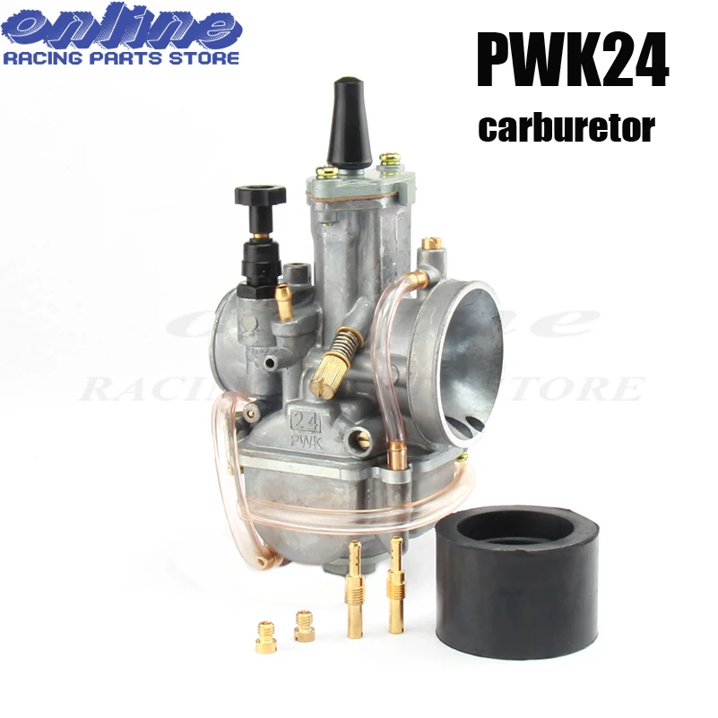 24mm PWK24  Carburetor For OKO Keihi Koso Scooter JOG DIO KR150 RTL250 CR80 CR85R CR125 NSR50 NSR80 DT100 125 175