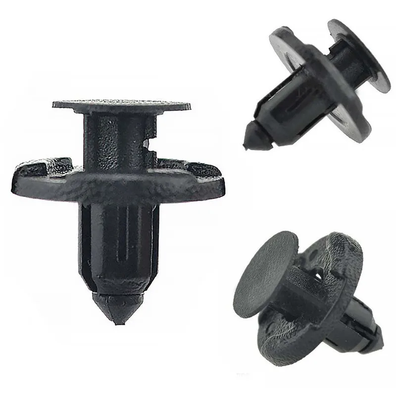 50Pcs/Set 8mm Rivet Retainer Plastic Car Fastener Clip Auto Bumper Fender Push type fixing Clips for Nissan Livina TIIDA Sylphy image 4