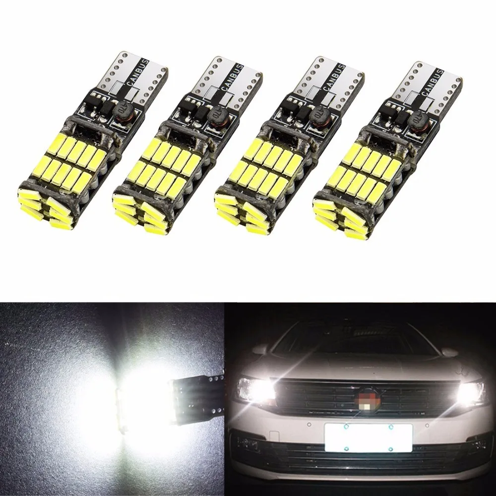 4pcs White T10 W2,1x9,5d W5W 4014 26 SMD Can bus LED Lights Bulb Error Free Interior Lamp Car Panel Light