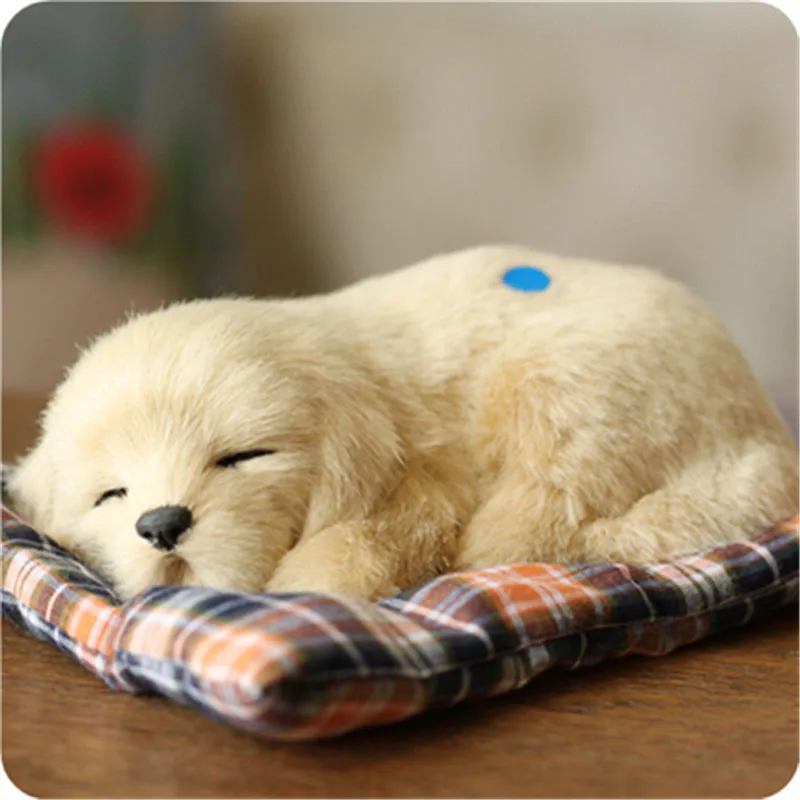 Soft Golden dog toy kawaii simulation animals Craft dolls plush Toys small Sleeping dog for children decoration creative gifts