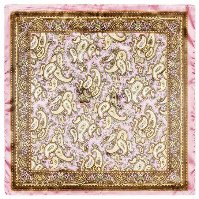 60*60cm Shawls Scarves For Women European Brand Fashion Bohemian Style Retro Paisley Scarf Small Square Echarpe