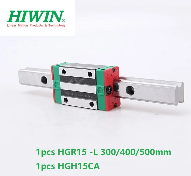 

1pcs Taiwan original HIWIN linear rail guide HGR15 -L 300mm 400mm 500mm + 1pcs HGH15CA or HGW15CA(HGW15CC) block carriage