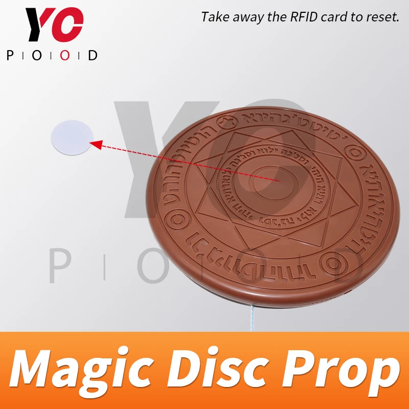 YOPOOD Magic Disc Prop Escape Room Real Life game use RFID card to trigger magic array be bright gradually 1987 Superb props