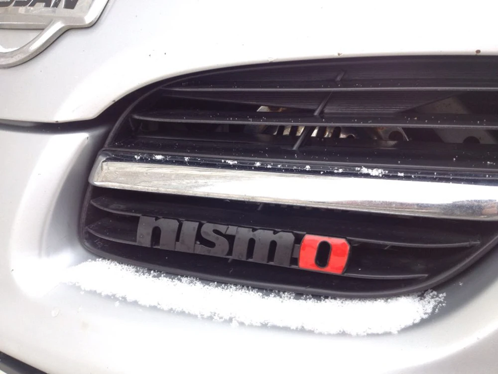 Metal 3D NISMO Auto Car Stickers Front Grille Badge Emblem Car Styling For NissanTiida Teana Skyline Juke X-trail Almera Qashqai