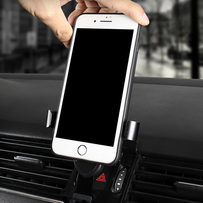 For Skoda Octavia Mk3 2015-2019 Accessories Car Dashboard Console Air Vent Mount Cradle Mobile Phone Holder Smartphone Bracket