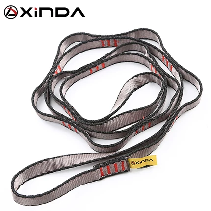 XINDA-cuerda de escalada profesional para exteriores, cuerda auxiliar de escalada, hamaca aérea de Yoga para descenso, equipo de eslinga con anillo de Margarita