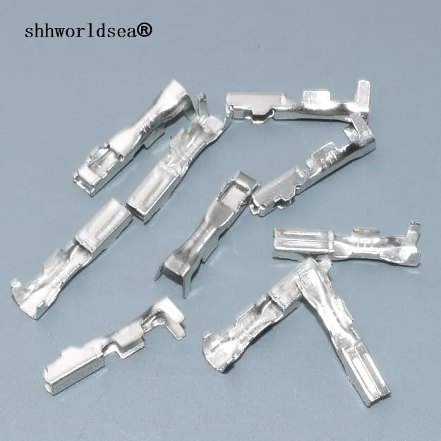 

shhworldsea 100PCS DJ621-2.3A car wire terminal Crimp Non-insulated automotive electrical female terminal block connector