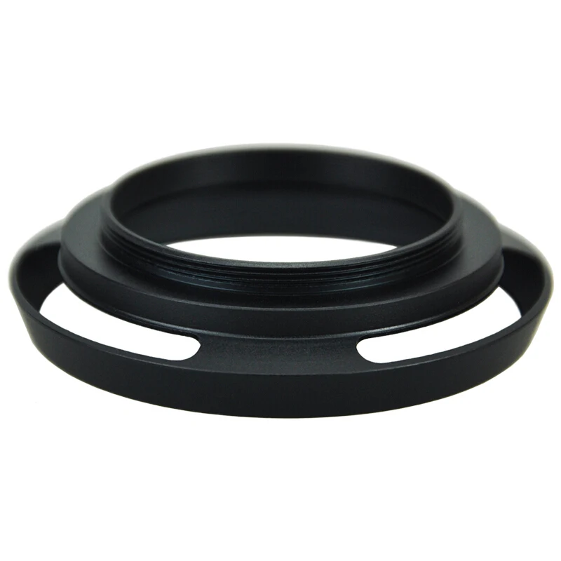 Camera Lens Hood Metal Vented 49mm 52mm 58mm 55mm 62mm 67mm 72mm 77mm Screw-in Lente Protect For Canon Nikon Sony Leica Olympus