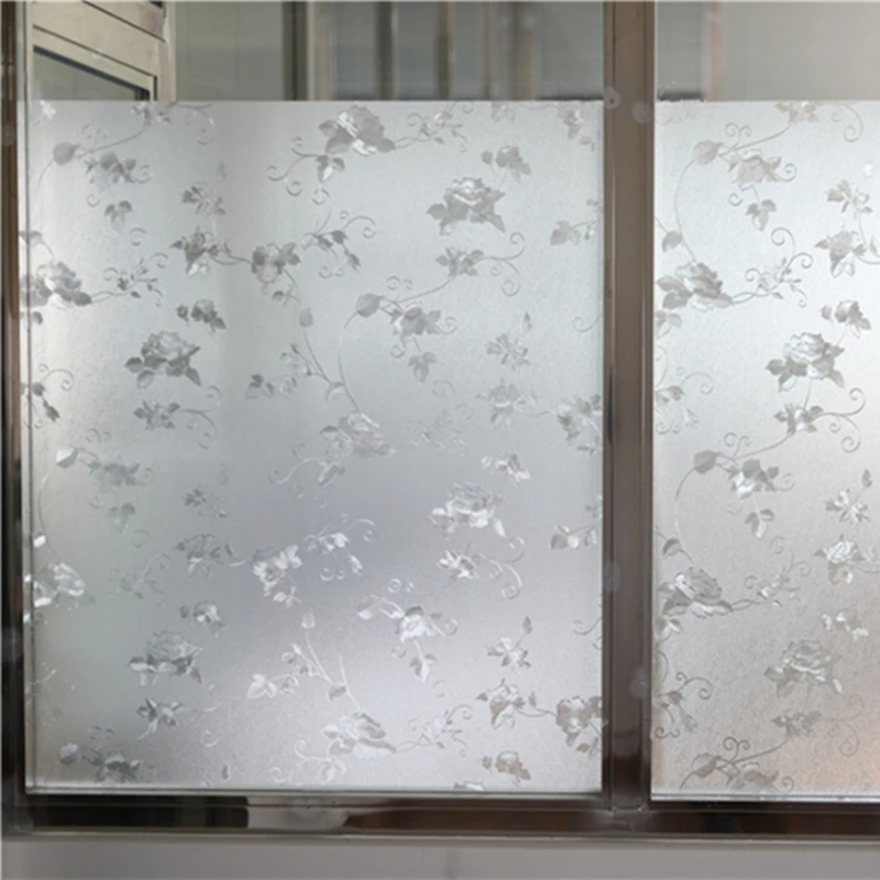 Embossed Penoy Window Film, Thickening Glass Sticker, No Glue, Creative DIY Home Decor, Office and Living Room, 40-90cm