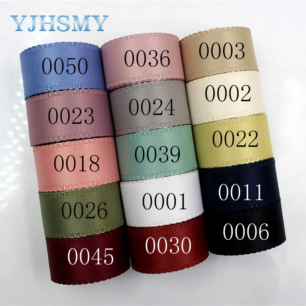 YJHSMY D-18130-206,25 mm 5 yards Solid color bilateral wave ribbons,Wedding decorative ribbons,gift wrap,DIY handmade materials