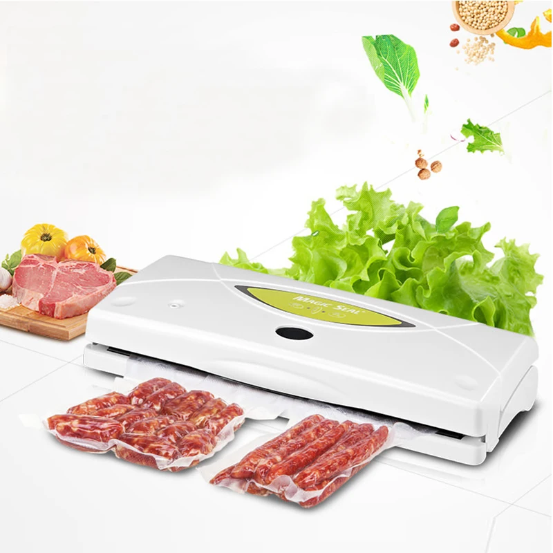 

Vacuum Plastic Sealing Machine Packaging Machine Small Automatic Food Preservation Household intelligent Vacuum Sealer WP300