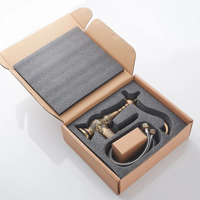 حوض الحنفيات صنبور حمام من الطراز العريق صنبور Grifo lavabu الحنفية تدوير مقبض واحد خلاط المياه الساخن والبارد صنابير رافعة AL-9966F