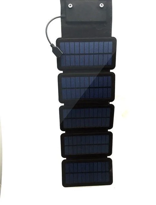 New 7.5W Solar power bank 5V/1.5A mobile powerbank universal portable Mono Silicon solar Panel charger