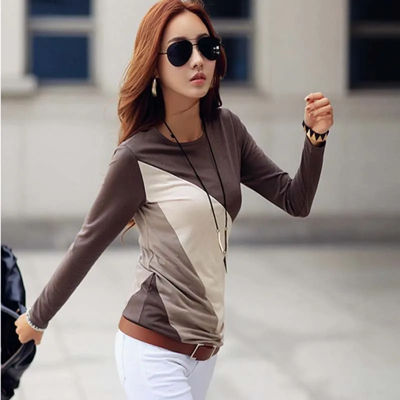 Tee Shirt Femme T Shirt Women Long Sleeve Cotton Tshirt Kawaii Korean Clothing Womens Tops 2020 Big Size T-Shirt Camisetas Mujer