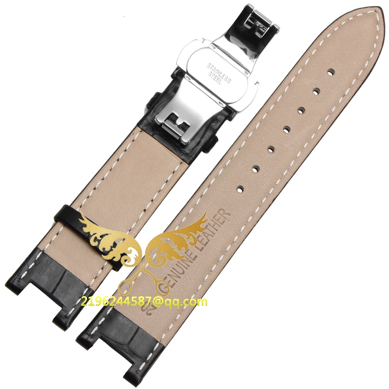 20*11MM 22*13mm High quality Genuine leather cowhide  Watch strap for GC with stainless steel buckle free shipping