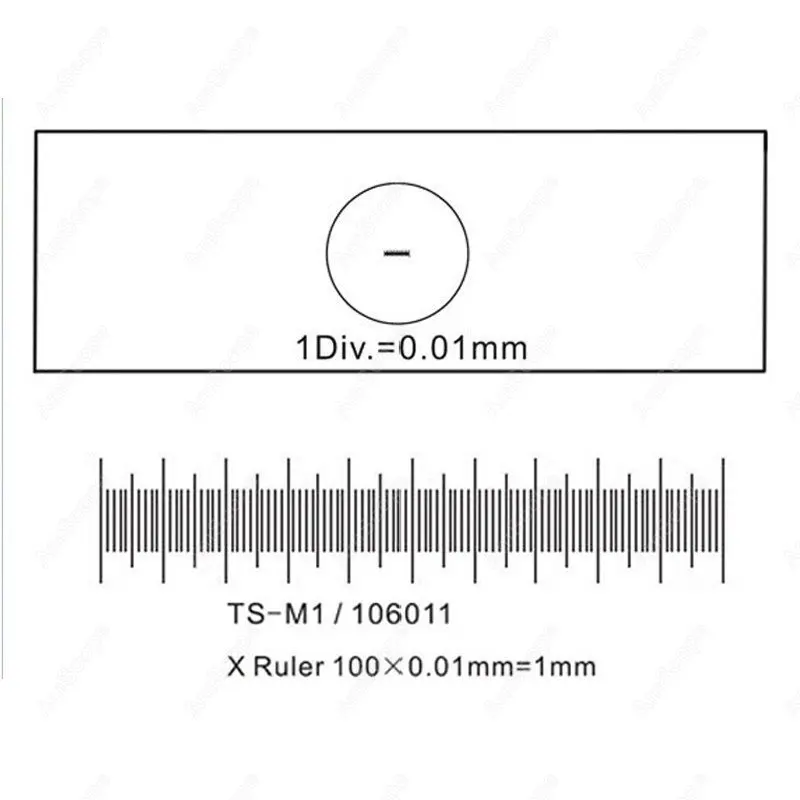 

Calibration Measure-AmScope Supplies Stage Micrometer Calibration Measure for Microscopes SKU: MR100