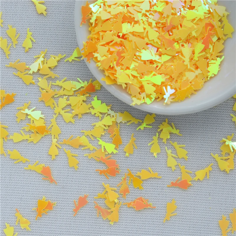 50g/Llot 4*10mm Dancing Girl Flat Loose Sequins Paillette Crafts Scrapbooking Confetti Decoration for Kids DIY