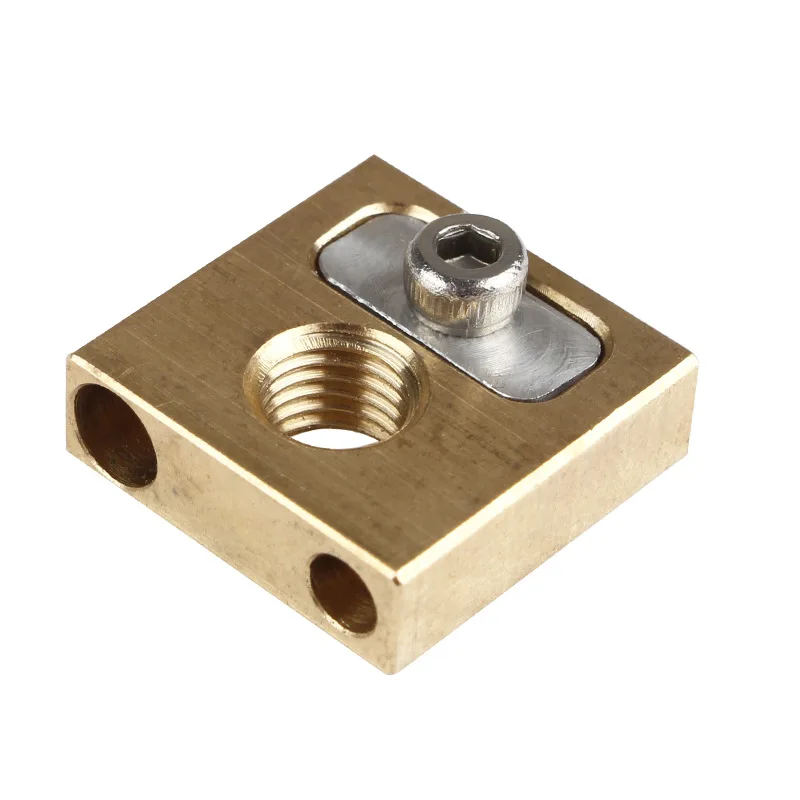 16*16*5MM UM3 M6*0.75 brass heating block nozzle copper head 4MM heated block for Ultimaker3  3d printer parts