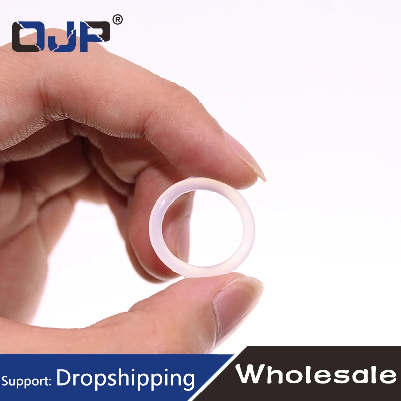 CS1.9/2.2/2.4mm OD5-140mm VMQ O ring White Silicon Ring Silicone Thickness Rubber O Ring Seal Gasket eco-friendly elasticity
