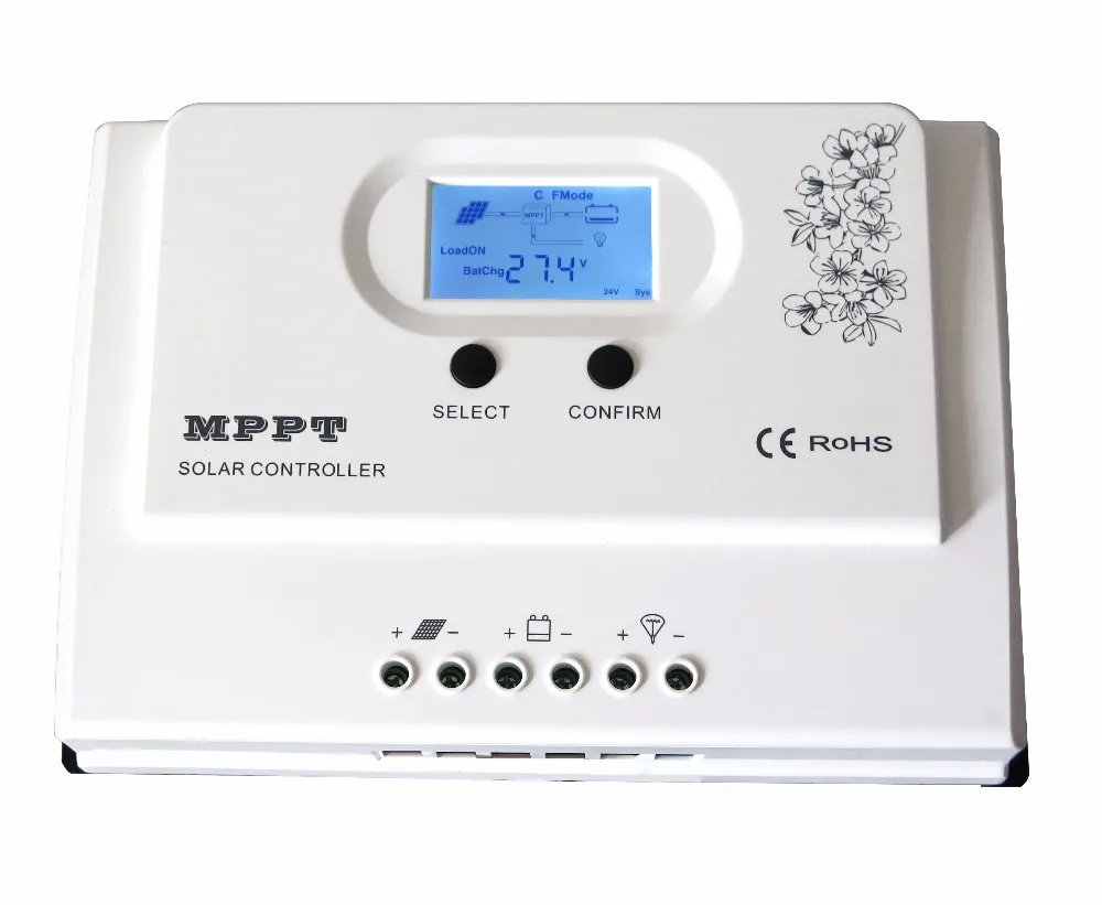 MPPT Solar Charge Controller 15A/20A/30A/40A/50A, DC12V/24V Automatic Recognition, With RS485 Difault. (WIFI Optional)