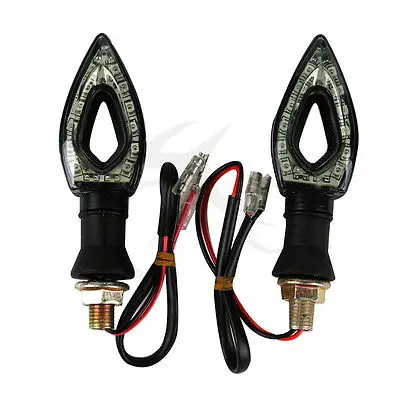 Universal LED Turn Signal Light Blinker Winker For Harley Honda Yamaha Hollow Knife Style