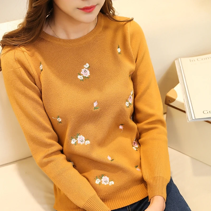 Fenshinu new sweater female Korean all-match loose long sleeved Pullover comfort