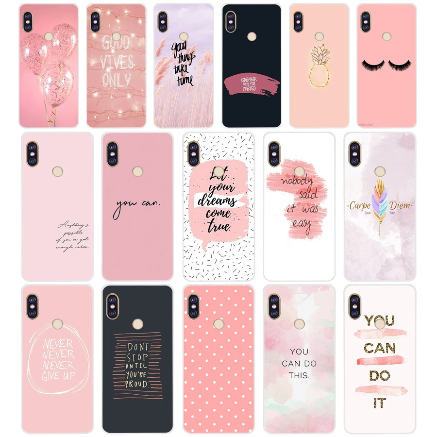 15SD Proverb Phrase Motto Soft Silicone Tpu Cover phone Case for xiaomi redmi 5A 5Plus note 5 5A Pro prime  7