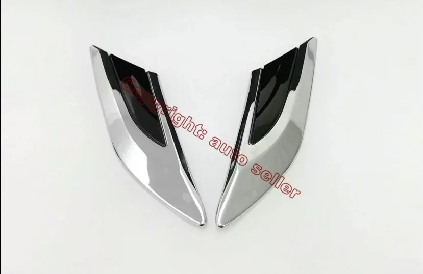 

ABS Chrome Air Flow Vent Fender Trim Badge Sticker For Honda Civic 2016 2017 Car Accessories Stickers W4
