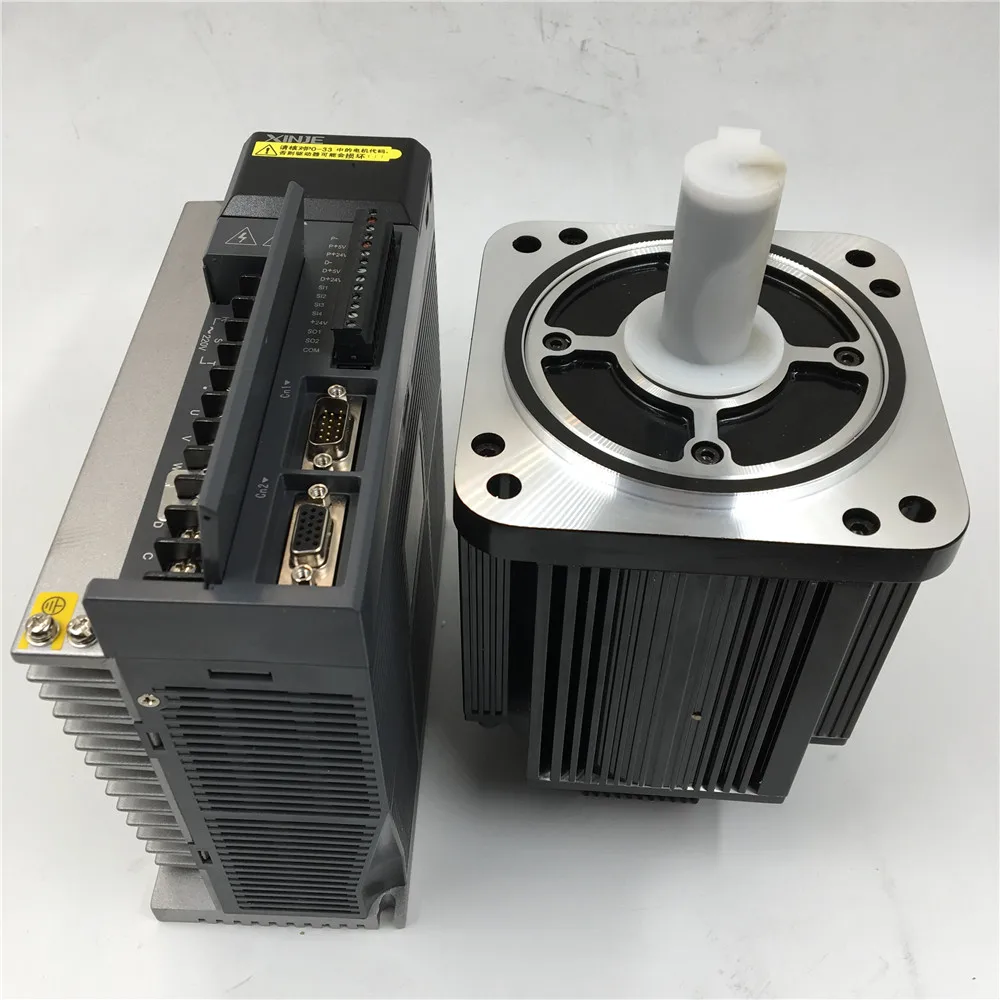 AC220V Servo Motor 2.3KW & Driver 15N.m 1500rpm & 3M Encoder Cable Power Cable CNC Kit MS-130ST-M15015B-22P3+DS3-22P3-PQA