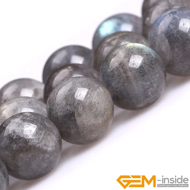 Round Labradorite Stone Beads Natural Stone DIY Loose Bead For Jewelry Making For Bracelet Making Strand 15inch Necklace