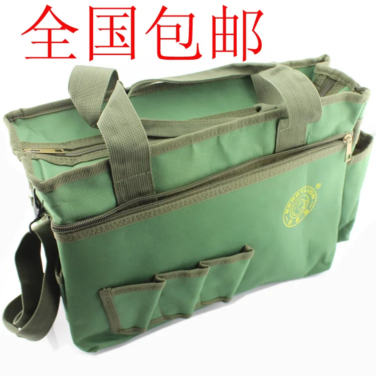 Double Oxford waterproof canvas shoulder bag multifunction portable electrical package Hardware Kit