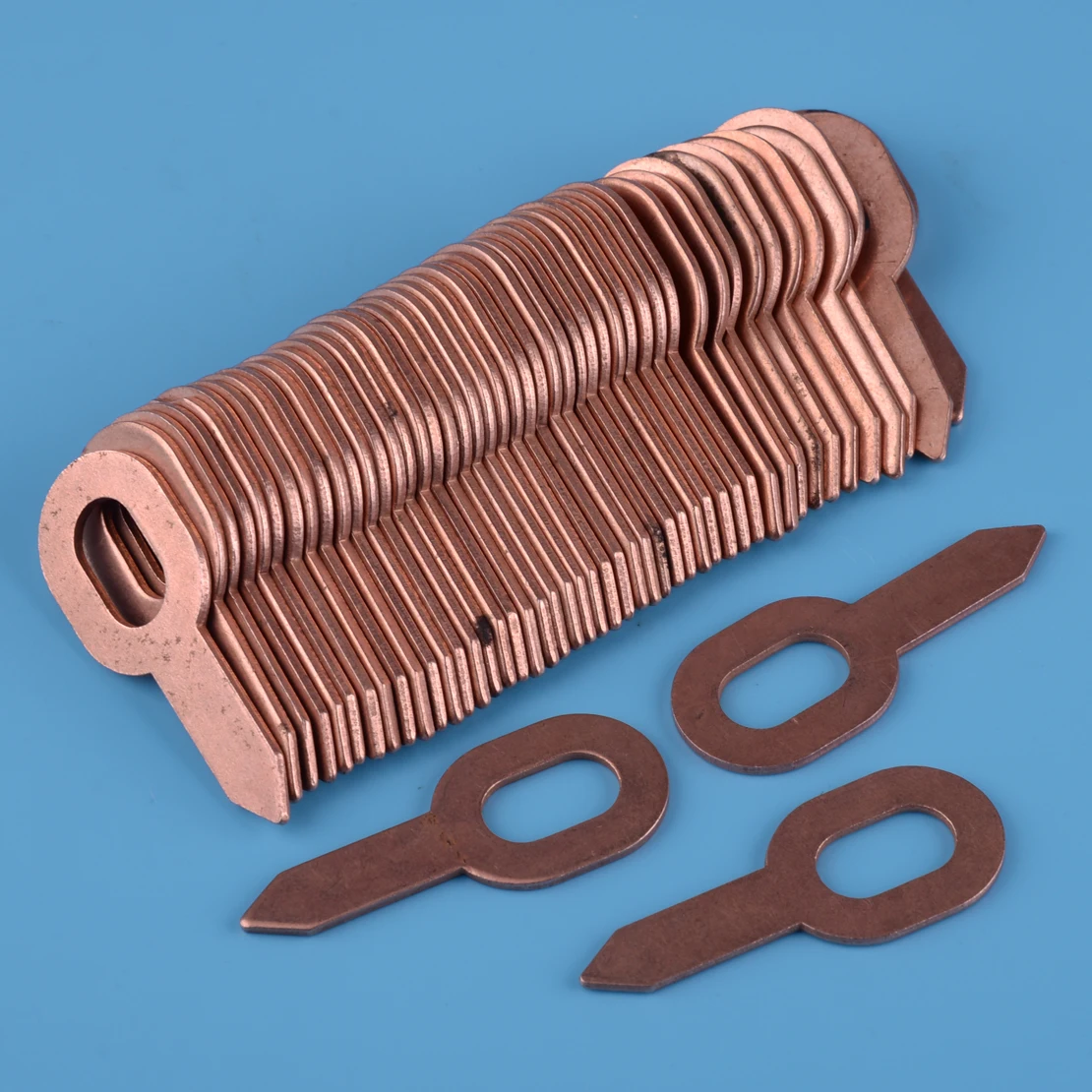 

DWCX 50pcs Copper Plated Dent Puller Rings for Spot Welding Soldering Car Body Panel Washer 55.5mm Removal Repair Tool