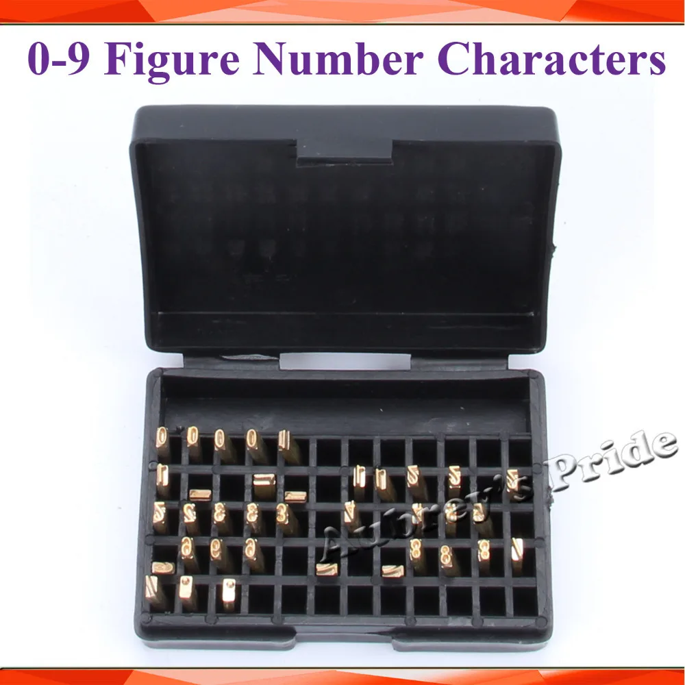 2*4*15mm 0-9 3 Sets of Figure Number Digital Charactors for Manual Hot Stamp Coding Printer Machine